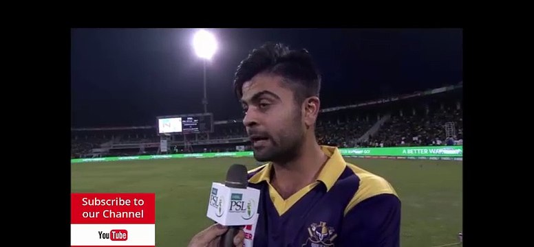Ahmed Shahzad - Quetta Gladiators final live