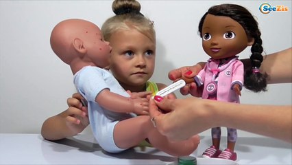 ✔ Беби Борн и девочка Ярослава на приеме у Доктора / Baby Born and girl Yaroalaba visited a doctor ✔