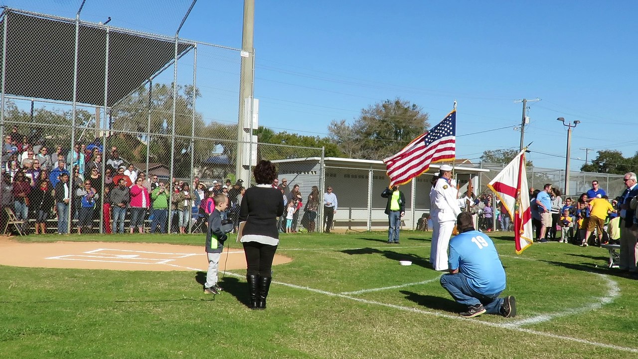 4 Mar 2017 Color Guard Auburndale Little League Pledge