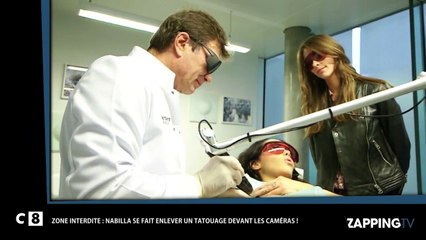 Nabilla se fait enlever un tatouage sur le sein, Zone Interdite la filme monsterbuzz.fr
