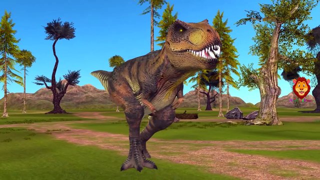 Dinosaurs Vs Lion Finger Family | Tiger Gorilla & More Animals Finger Family Songs | Short