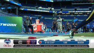 John Ross breaks 40-yard dash record at combine with 4.22-second run