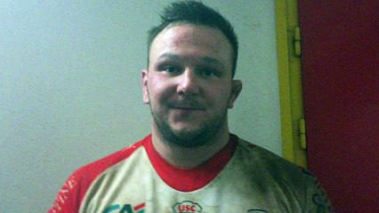 Florian Letellier après le match de l'USC