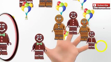 Lego Gingerbread Cookies Finger Family Song Nursery Rhymes Lyrics Songs for Children Homeschooling