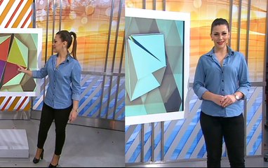 Joana Araujo sexy com calças justas no VnTV