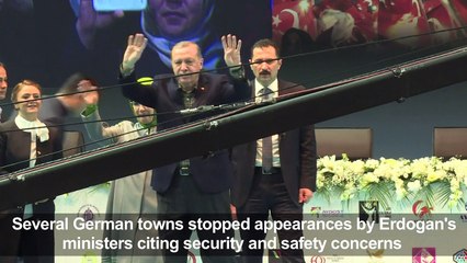 Turkey's Erdogan likens German rally block to 'Nazi practices'