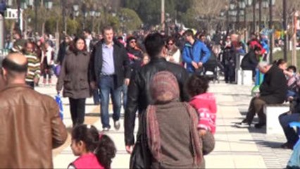 Tekirdağlılar Güzel Havanın Tadını Çıkardı