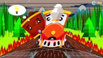 TRAINS AND CARS FOR KIDS: Pink Train and Cars McQueen Learn Colores Cartoons for kids