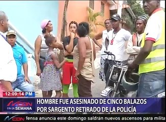 Hombre de cinco balazos por sargento retirado de la policía