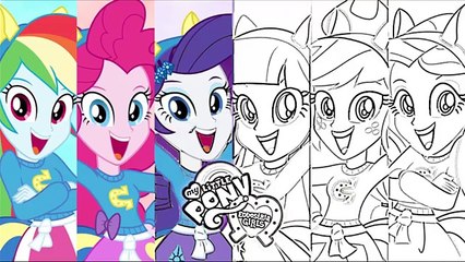 My Little Pony Coloring Page - MLP Equestria Girls Coloring Book Part 3