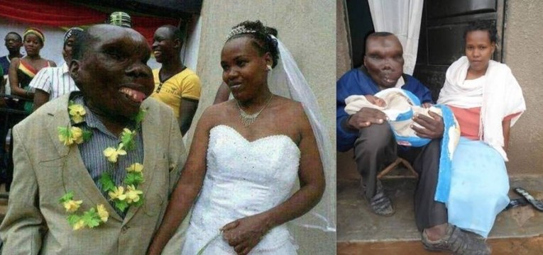 Homem mais feio de Uganda casou-se duas vezes e possui 8 filhos