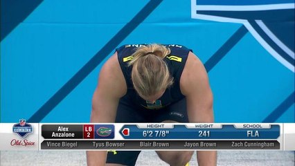 Alex Anzalone runs unofficial 4.64 40-yard dash