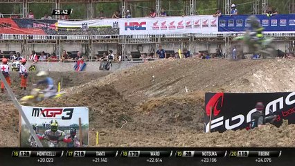 2017 MXGP of Indonesia MX2 Race 1 Jeremy Seewer & Hunter Lawrence Battle