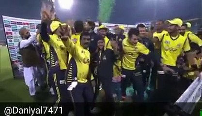 And here are the champions. Peshawar Zalmi