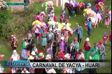 Huari: población celebró tradicional carnaval de Yacya con bailes y comidas típicas