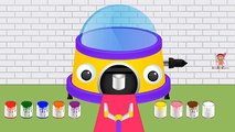 Colors for Children to Learn with Color Mixing Machine - Colours for Kids to Learn - Learn