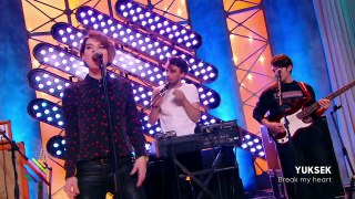 Yuksek feat Monika  Break my heart en live dans Quotidien exclu web