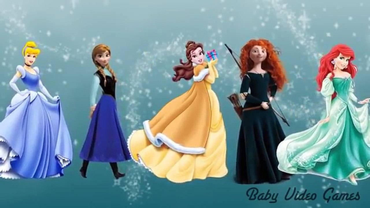 Disney Princess Finger Family Song Frozen Nursery Rhymes for Kids