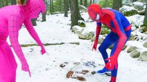 SUPERHEROES COMPILATION Spiderman, Pink Spidergirl, Joker, Frozen Elsa, T-Rex, Hulk! Funny