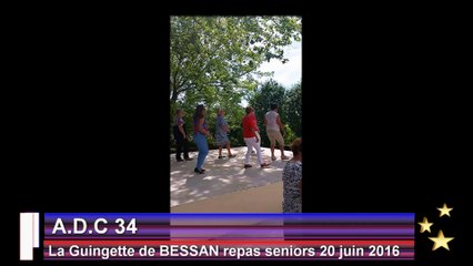 Country & line -  20 juin 2016 - Bessan Repas  groupe seniors "La guingette"