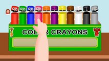 Learn Colors with Teeth Brush, Teach Colours, Baby Children Kids Learning Videos by Crazy