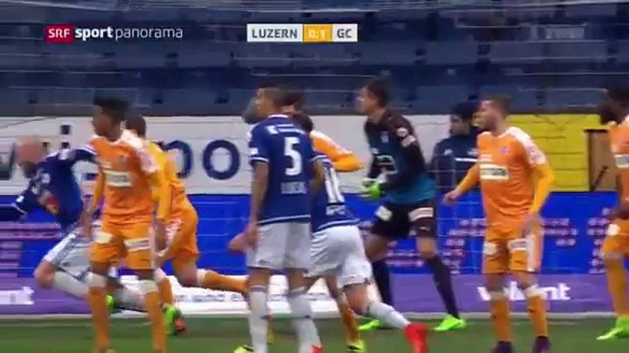 Luzern 1:1 Grasshoppers  (Swiss Super League 4 March 2017)