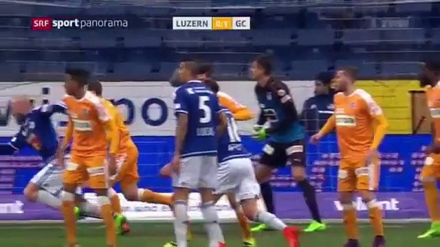 Luzern 1:1 Grasshoppers (Swiss Super League 4 March 2017)