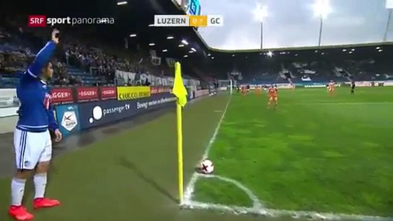 Luzern 1:1 Grasshoppers  (Swiss Super League 4 March 2017)