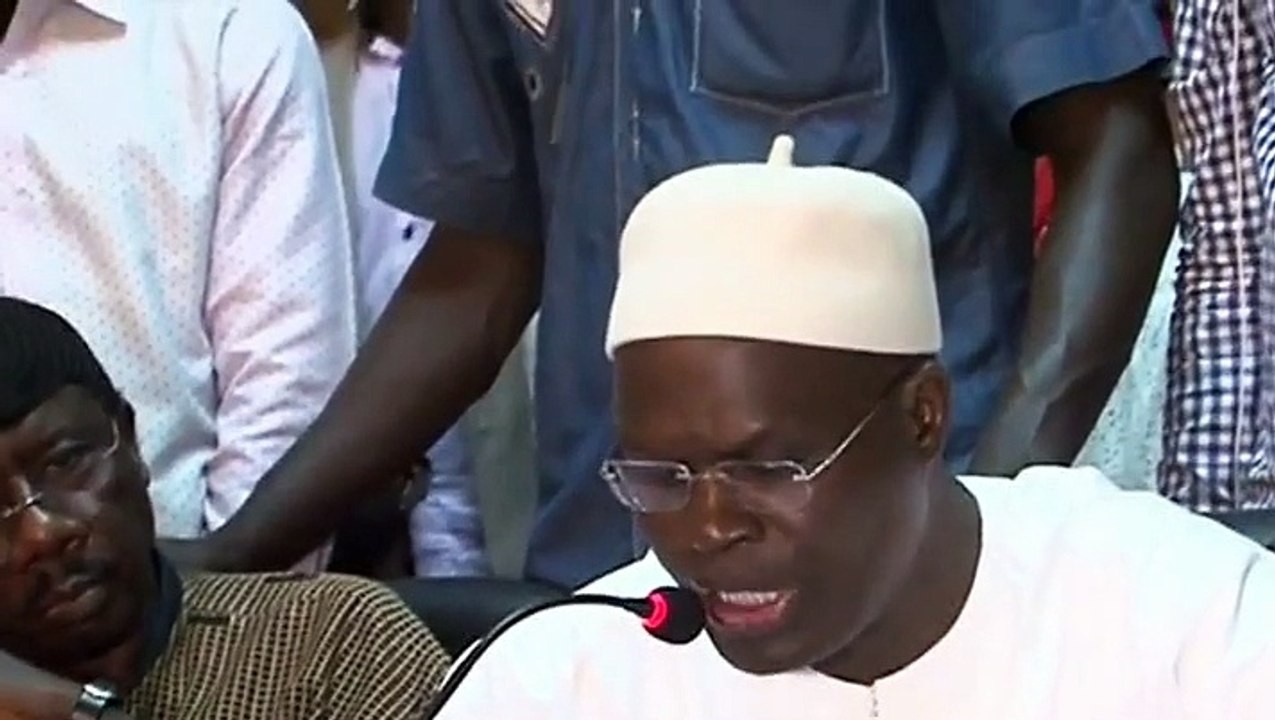 Khalifa Sall "A Macky Sall de fair régner la paix ou d'engager la paix et quelqu soit l'option prise je lui ferais face"