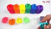 How To Make Colors Cheese Stick Clay Slime Toy DIY Rainbow Foam Clay Sticks Slime Learn Co