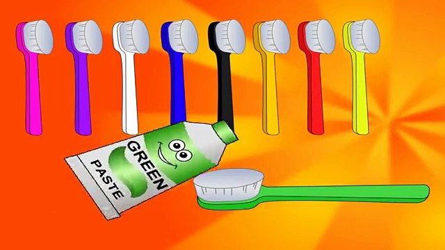 Aprender los Colores con Cepillo de Dientes, la Diversión de Jugar y Enseñar a los Colores, Bebé Niños Divertido el Aprendizaje de los Niños