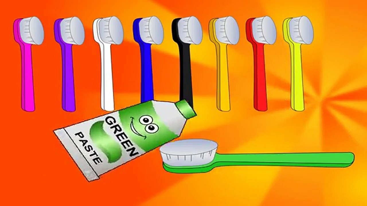 Aprender los Colores con Cepillo de Dientes, la Diversión de Jugar y Enseñar a los Colores, Bebé Niños Divertido el Aprendizaje de los Niños