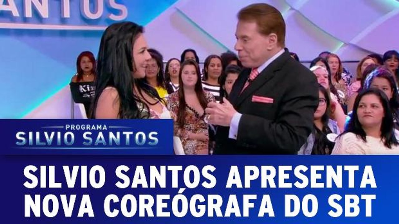 Silvio Santos apresenta nova coreógrafa do SBT