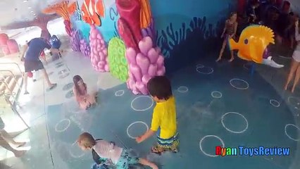 Family Fun in the Mickey Mouse Pool Finding Nemo Splash Pad Disney Cruise Fantasy Play Area for Kids