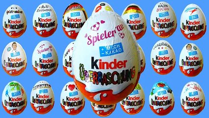 Открываем 20 Киндер сюрпризов Чемпионат мира по футболу ЧМ new FIFA new Kinder Surprise