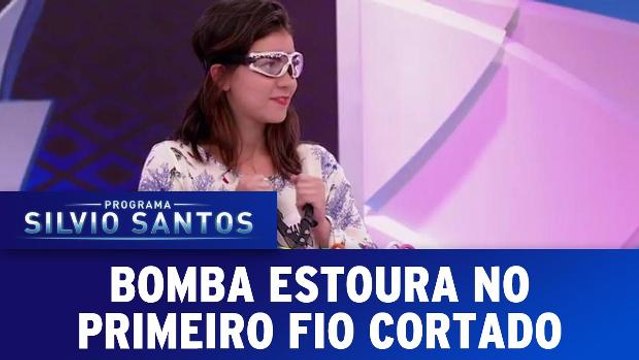 Bomba estoura no primeiro fio cortado