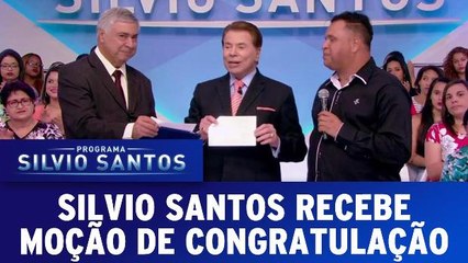 Silvio Santos recebe Moção de Congratulação