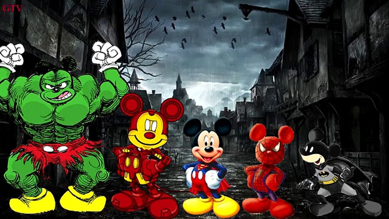 Ironman Mickey Mouse Spiderman and Superman Finger Family Song!
