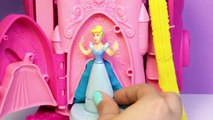 Play Doh Sparkle Prettiest Princess Castle Disney Belle Cinderella Aurora Playdough Dresse