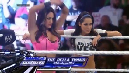 720pHD WWE Smackdown The Bella Twins vs Natalya & Summer Rae
