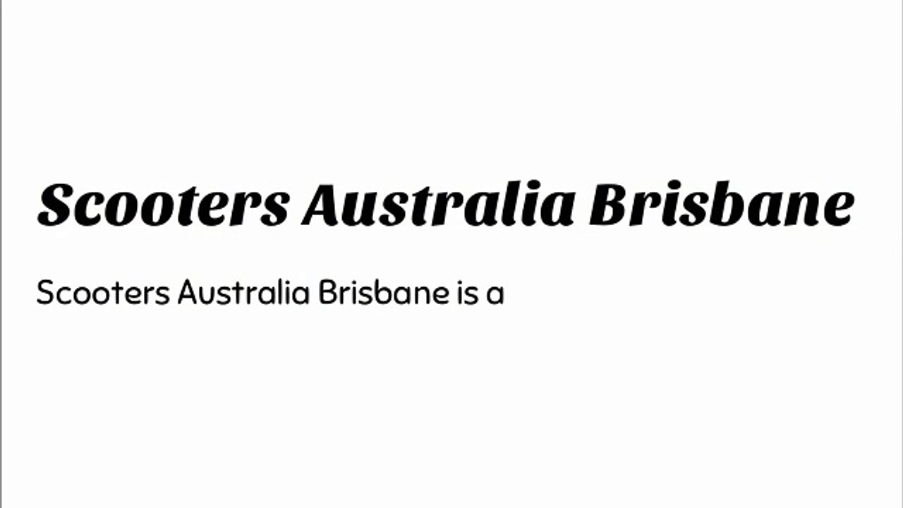 disability scooter brisbane