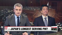 Japan's Shinzo Abe has chance of becoming longest-serving PM