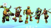 3D de dibujos animados de las Tortugas Ninja Dedo de la Familia de la Canción | canciones infantiles para los Niños | las Tortugas Ninja