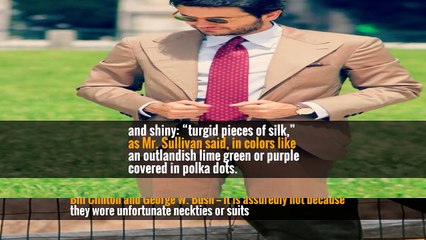 Mr. Spicer’s ties, on the other hand — like many of those sold under Mr. Trump’s own label — continue to be thick