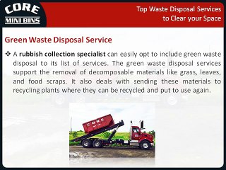 Top Waste Disposal Services to Clear your Space
