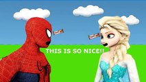 Spiderman Poops Colored Balls with Frozen Elsa vs Joker - Fun Superheroes Movie In Real Li