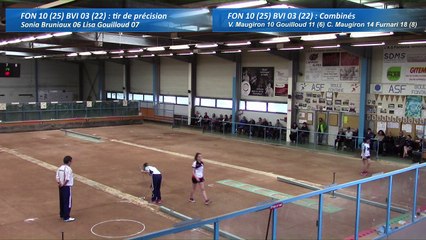 Second tour, second tir de précision, Club Elite féminin, demi-finale retour, Fontaine contre Bièvre Isère, saison 2016-2017