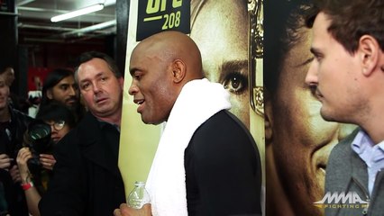 Anderson Silva UFC 208 Workout Scrum