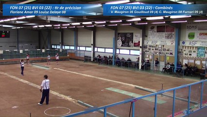 Second tour, premier tir de précision, Club Elite féminin, demi-finale retour, Fontaine contre Bièvre Isère, saison 2016-2017