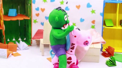 Bad Baby Hulk vs Elsa Bubble Gum Superhero In Real Life Stop Motion Animation movies